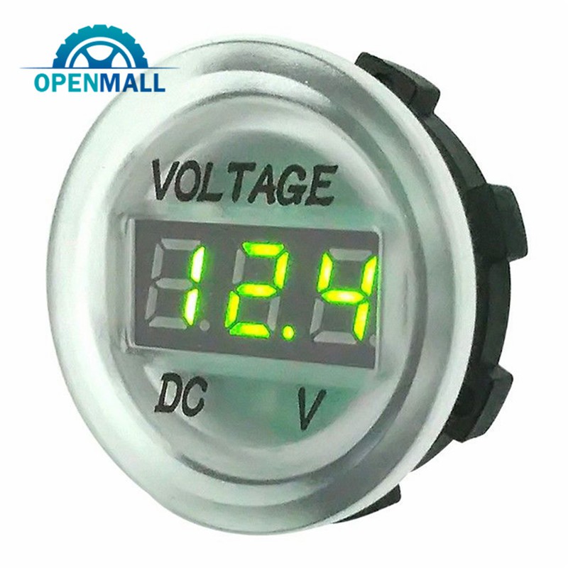 Vôn Kế Dc 5V-48V Màn Hình Led Cao Cấp Cho Xe Mô Tô