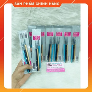 Cọ vẽ móng (cọ tóc) bộ 3 cây