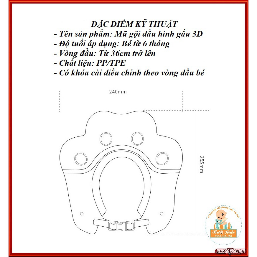 Mũ gội đầu hình gấu 3D, viền silicon siêu mêm cho bé