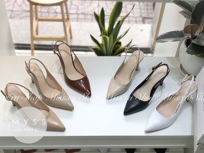 Giày nữ sling back 9 cm thời trang MYSS - CG181