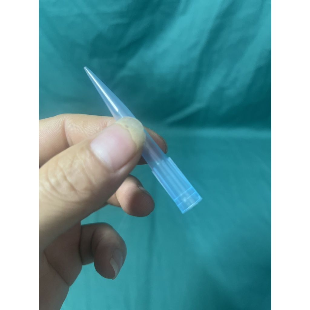[ Combo 5 Túi ] Đầu Côn Xanh Thường ( Không Khía) 1000ul Dùng Cho Gilson Pipette Túi 500 Cái
