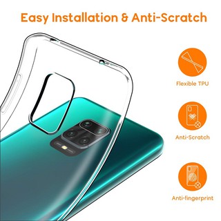 Ốp lưng dẻo silicon Redmi Note 9s / 9 Pro / 9 Pro Max / Note 10 Lite / Poco M2 Pro hiệu Ultra Thin - Hàng nhập khẩu