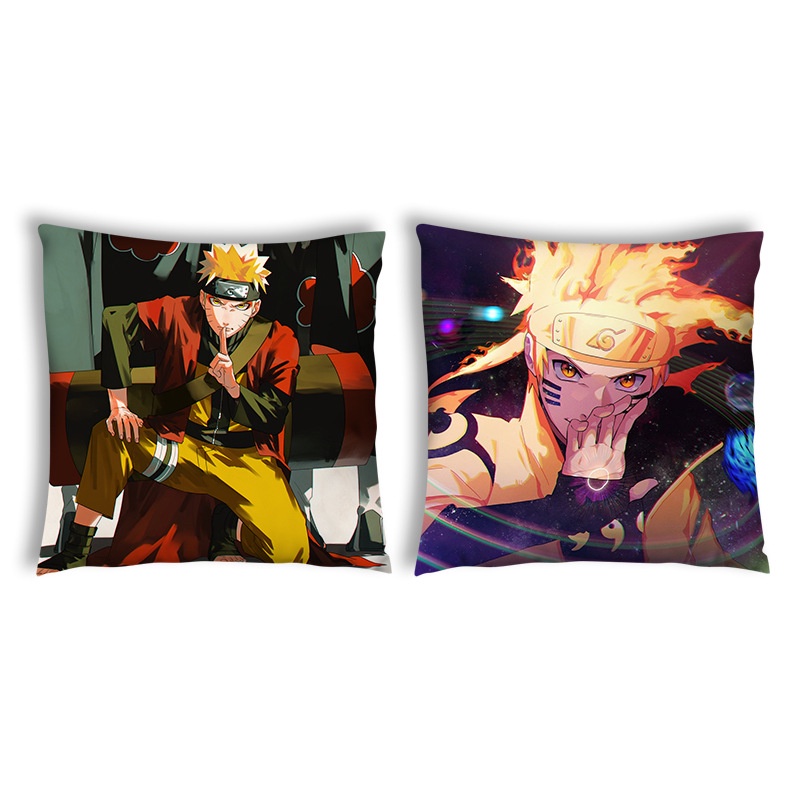 (nhiều mẫu) Gối IN HÌNH Naruto anime chibi gồm cả vỏ và ruột êm ái chất đẹp
