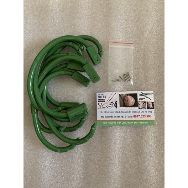 Bộ xỏ sẹo bò, kìm bấm mũi bò thao tác bấm vòng nhựa kèm chốt nhanh chóng