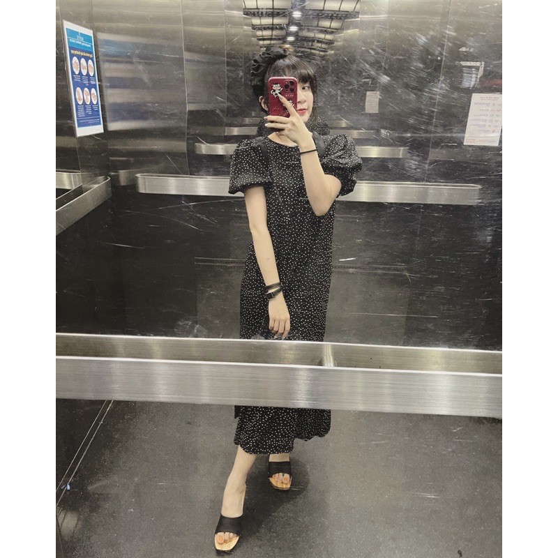 VÁY SUÔNG NỮ CHẤM BI PHỐI VON TẦNG | BigBuy360 - bigbuy360.vn