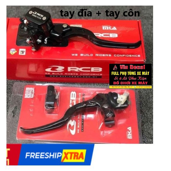 Combo Tay Côn + Thắng RCB Bình Dầu liền 12.7mm hãng - dochoixemay