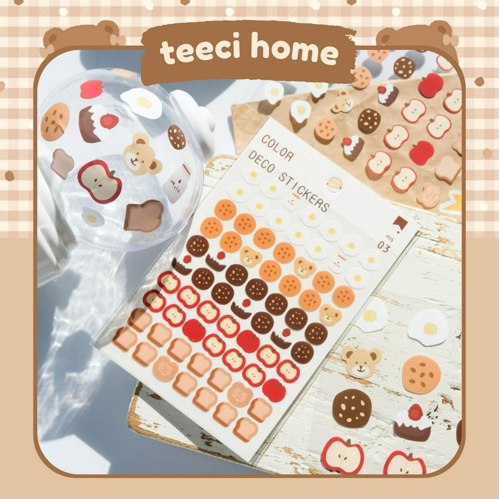 &lt;Ảnh Thật Shop Chụp&gt; Set 3 Tấm Sticker Hình Dán Đánh Dấu Basic Trang Trí Sổ Tay Mohamm Điện Thoại Vở M022