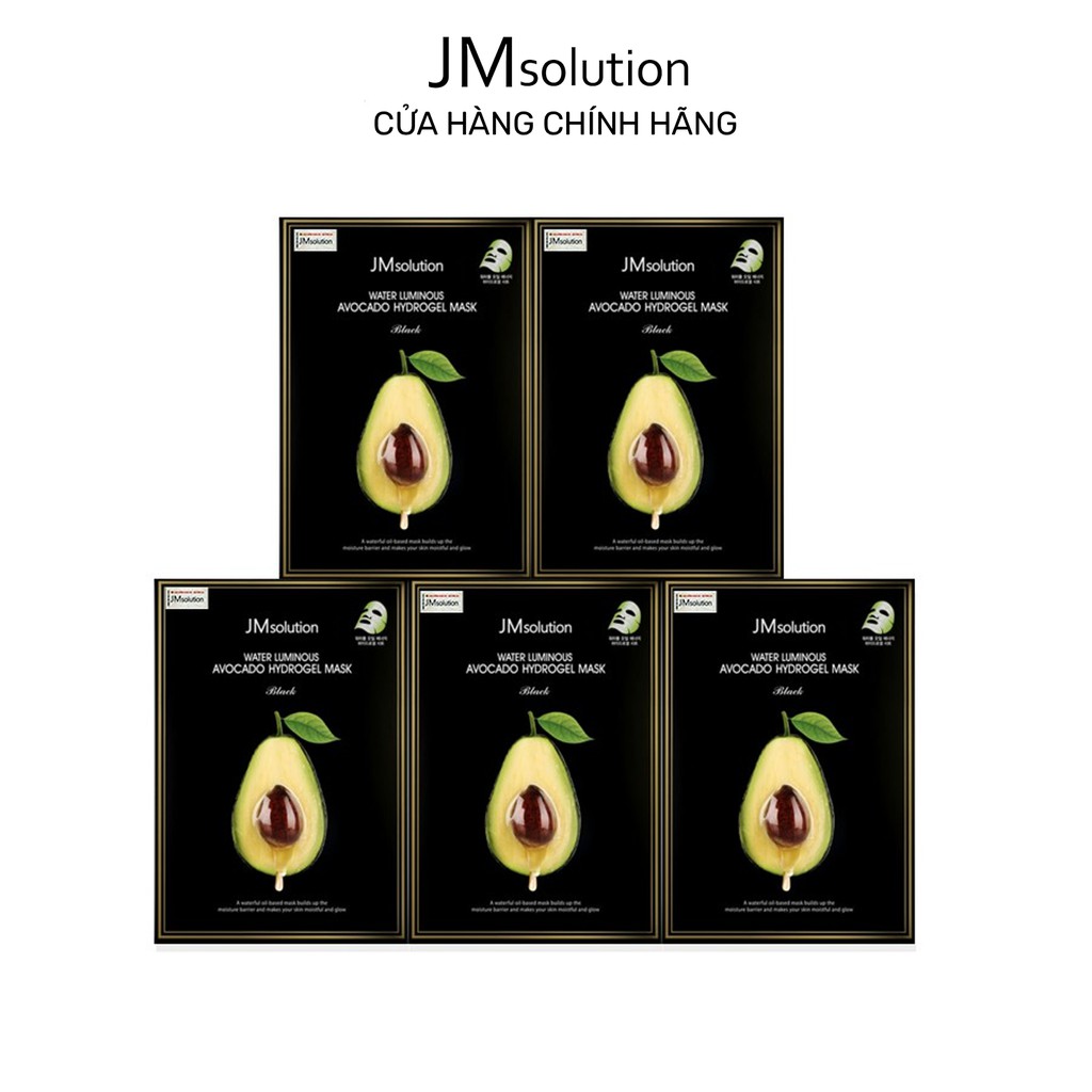 Combo 5 Mặt Nạ JMsolution Water Luminous Avocado Oil Ampoule Dưỡng Ẩm Và Dưỡng Sáng Da 35ml/miếng