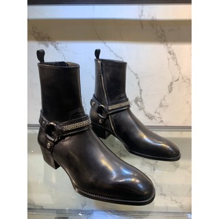 Harness boot chain 1:1 leather
