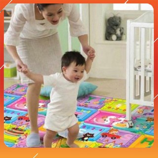 Thảm Maboshi Hai Mặt Nhiều Kích Thước, Thảm xốp cho bé Hai Mặt, Tấm Lót Sàn Chống Trơn Trượt