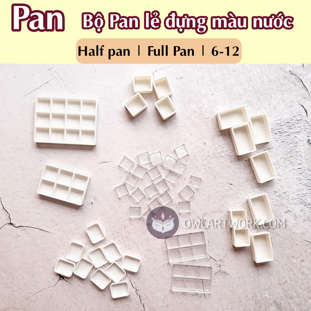 Bộ Pocket - Pan Rỗng Đựng Màu Nước