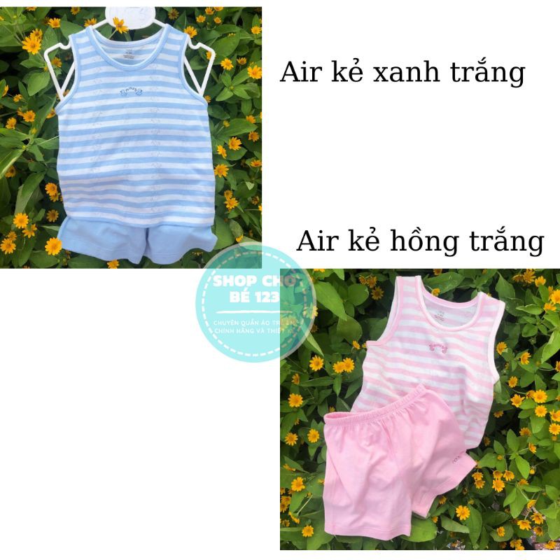 [NOUS CHÍNH HÃNG SALE 15%] 💕𝑭𝑹𝑬𝑬𝑺𝑯𝑰𝑷💕 Bộ Ba Lỗ Nous Petit/Air Size 6-9m đến 18-24m- Bộ Nu sát nách mặc hè