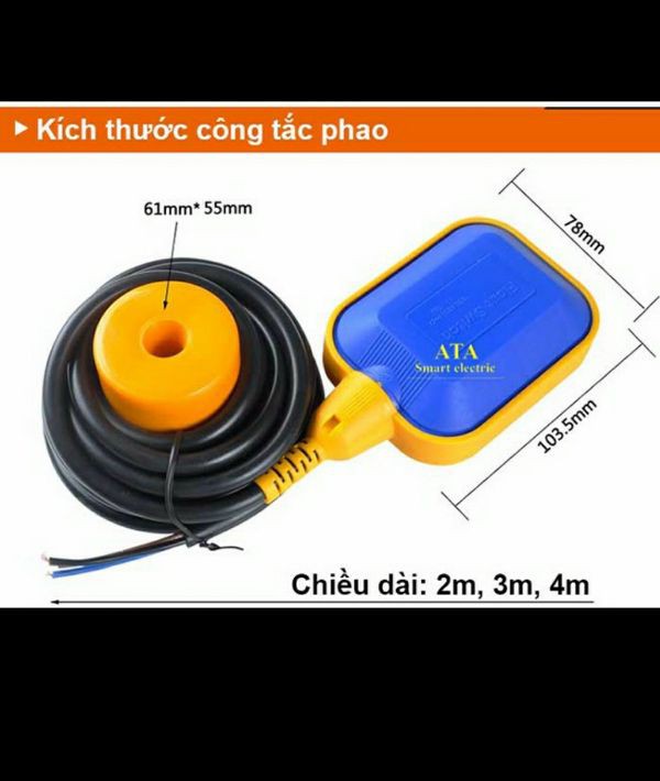 Phao Điện Bơm Nước Tự Động Dài 3 mét