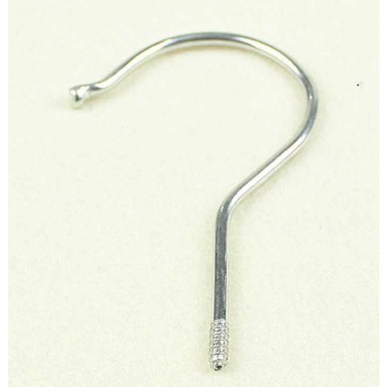 Bán lẻ đầu móc kim loại treo quần áo, móc dẹp inox 10cm