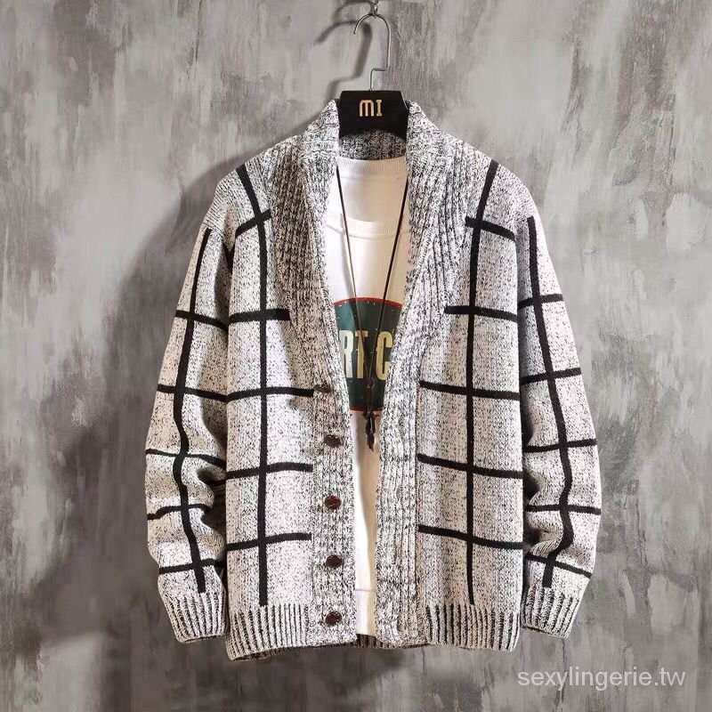 Áo Khoác Cardigan Dệt Kim Dáng Ôm Thời Trang Thu Đông Dành Cho Nam
