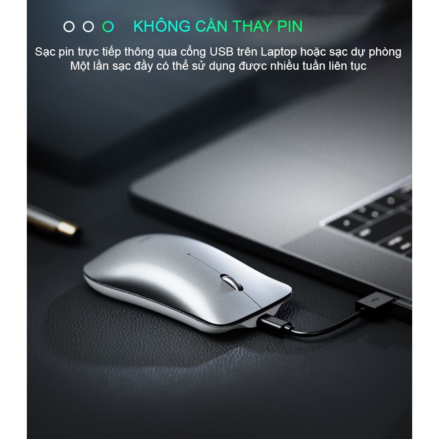 Chuột không dây Inphic PM9 có thể sạc lại dùng cho máy tính xách tay Macbook PC - Chính hãng | BigBuy360 - bigbuy360.vn