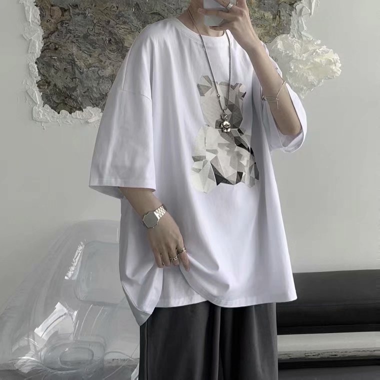 Áo Thun Nam Tay Ngắn Phong Cách Hàn Quốc Size M-5XL