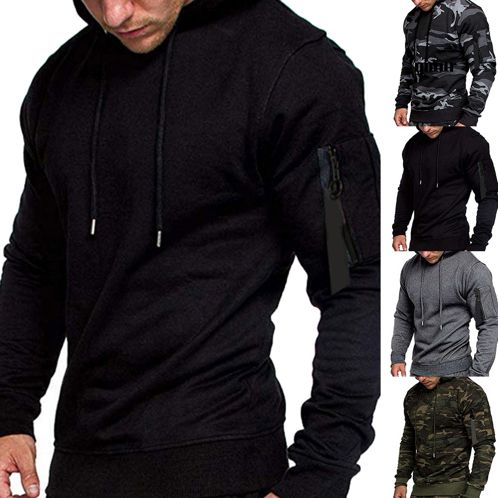 Áo Hoodies Tay Dài Hoạ Tiết Lính Cho Nam