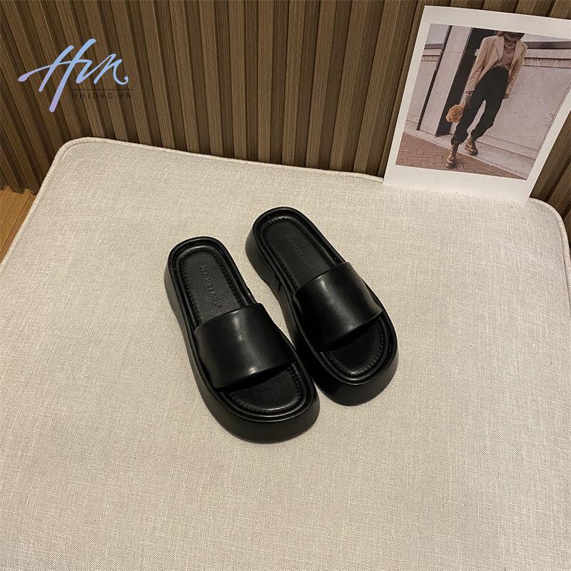 Dép Sandal Đế Dày Phong Cách Hàn Quốc Thời Trang Mùa Hè 2022 Dành Cho Nữ