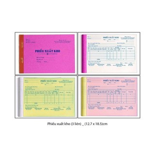 Phiếu Xuất Kho, Phiếu Nhập Kho 2 Liên / 3 Liên