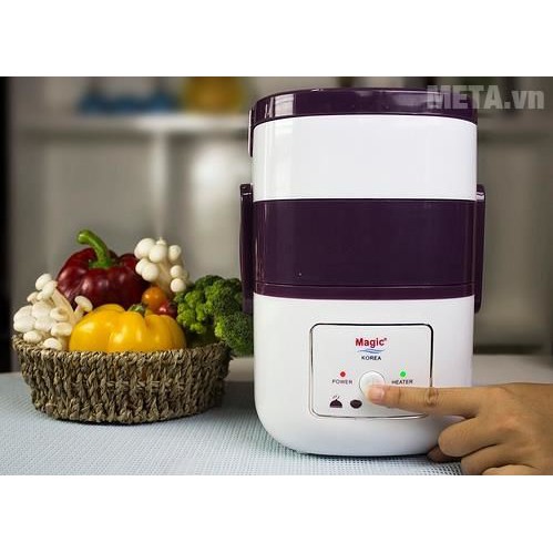 Hộp Cơm Hâm Nóng 3 Tầng Cắm Điện Inox STAR &  MAGIC KOREA A-06 Cặp Lồng Cơm 3 Tầng Ủ Cơm Tự Động  bảo hành 12 tháng | BigBuy360 - bigbuy360.vn