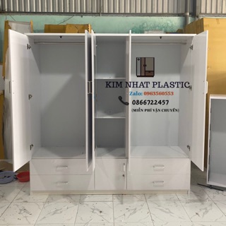Tủ nhựa Đài Loan Kim Nhật tủ áo 5 cánh freeship