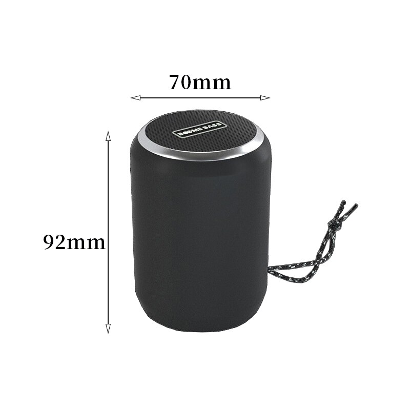 Booms bass-l3 - Portable Black Wireless Bluetooth speaker factory direct