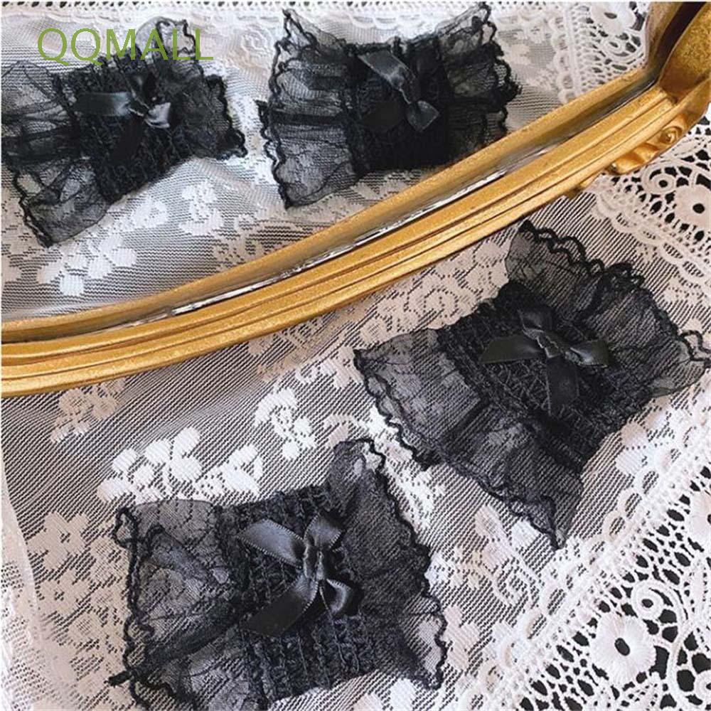 Găng Tay Ren Mỏng Trong Suốt Thắt Nơ Phong Cách Lolita Hàn Quốc Thời Trang Cho Nữ