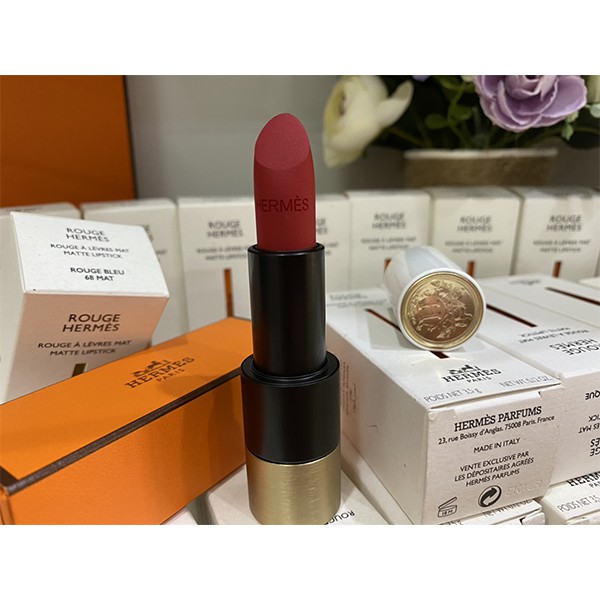 Son môi, son thỏi chất son lì Hermes Satin Lipstick 1.2g chất son lì thiết kế sang chảnh, giúp bờ môi mềm mại, bền màu | BigBuy360 - bigbuy360.vn