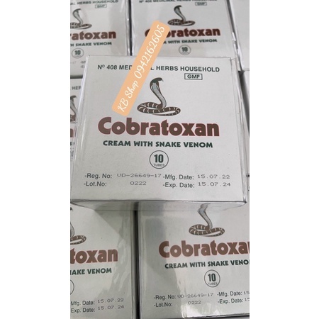 KEM XOA BÓP NỌC RẮN COBRATOXAN Date T7/2025 Trại rắn đồng tâm