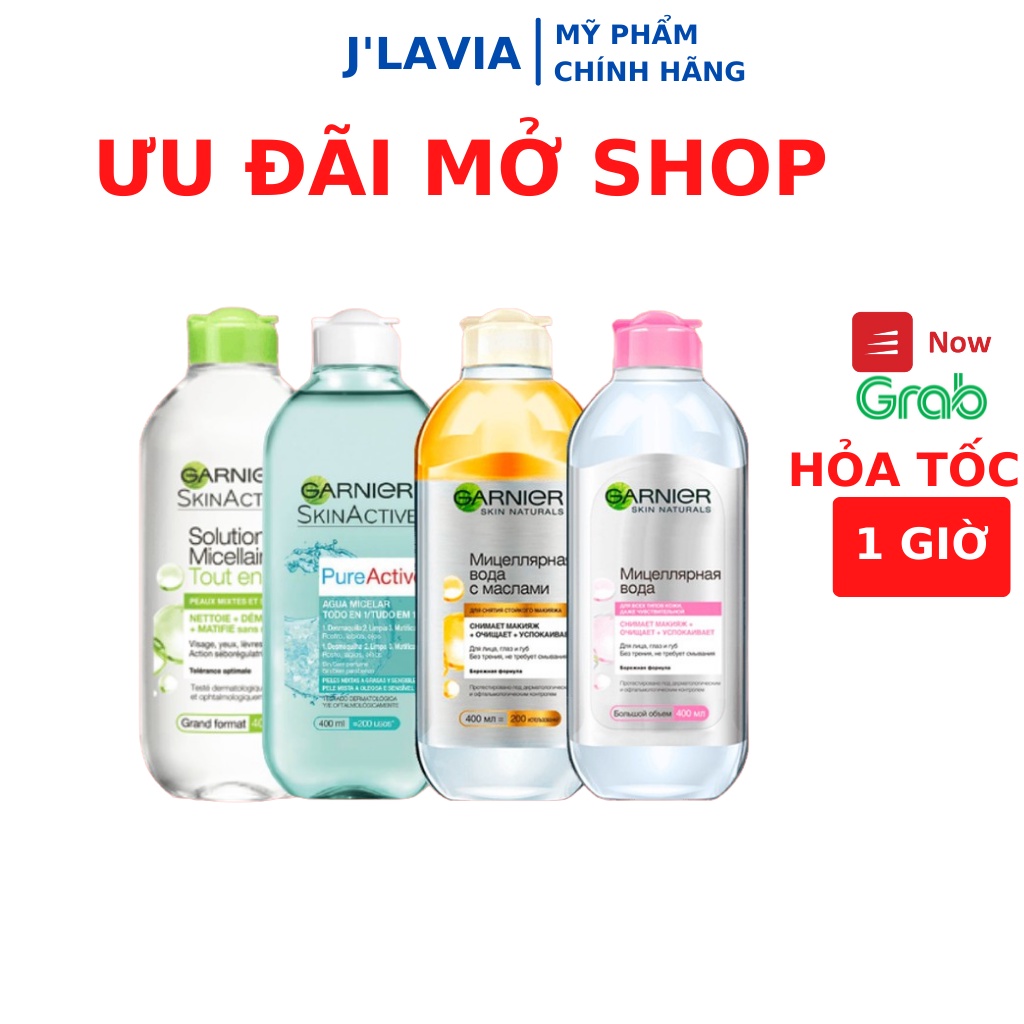 Nước Tẩy Trang làm Sạch Sâu Garnier Micellar Cleansing Water