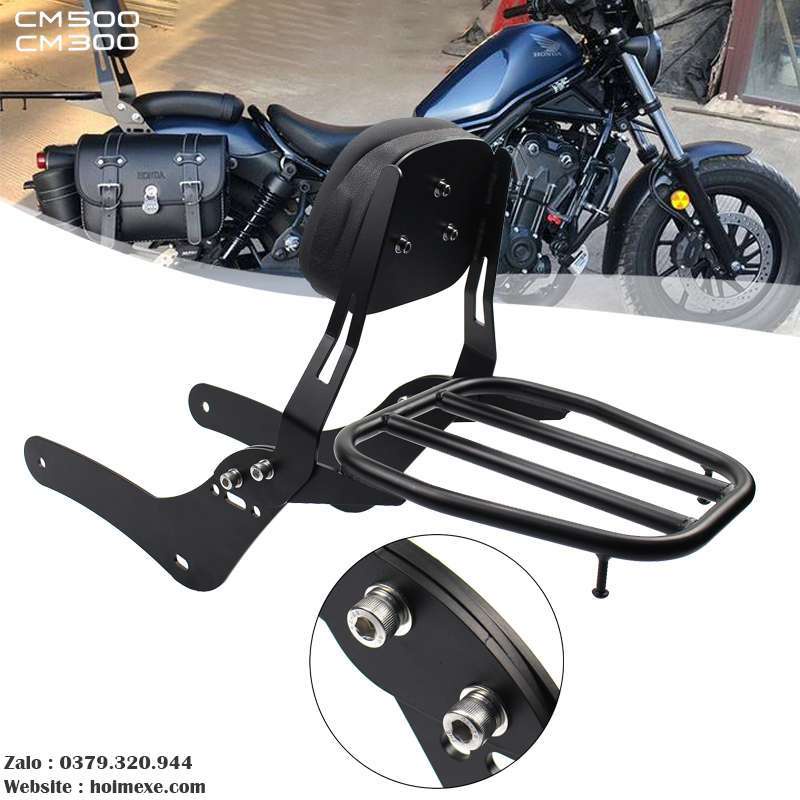 Baga Kèm Tựa Lưng Honda Rebel 300/ 500 Thái Lan