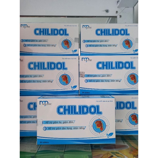 CHILIDOL hết viêm họng khàn tiếng viêm thanh quản hộp 30 viên