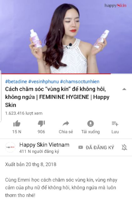 Dung dịch vệ sinh phụ nữ Betadine Moisturising - c