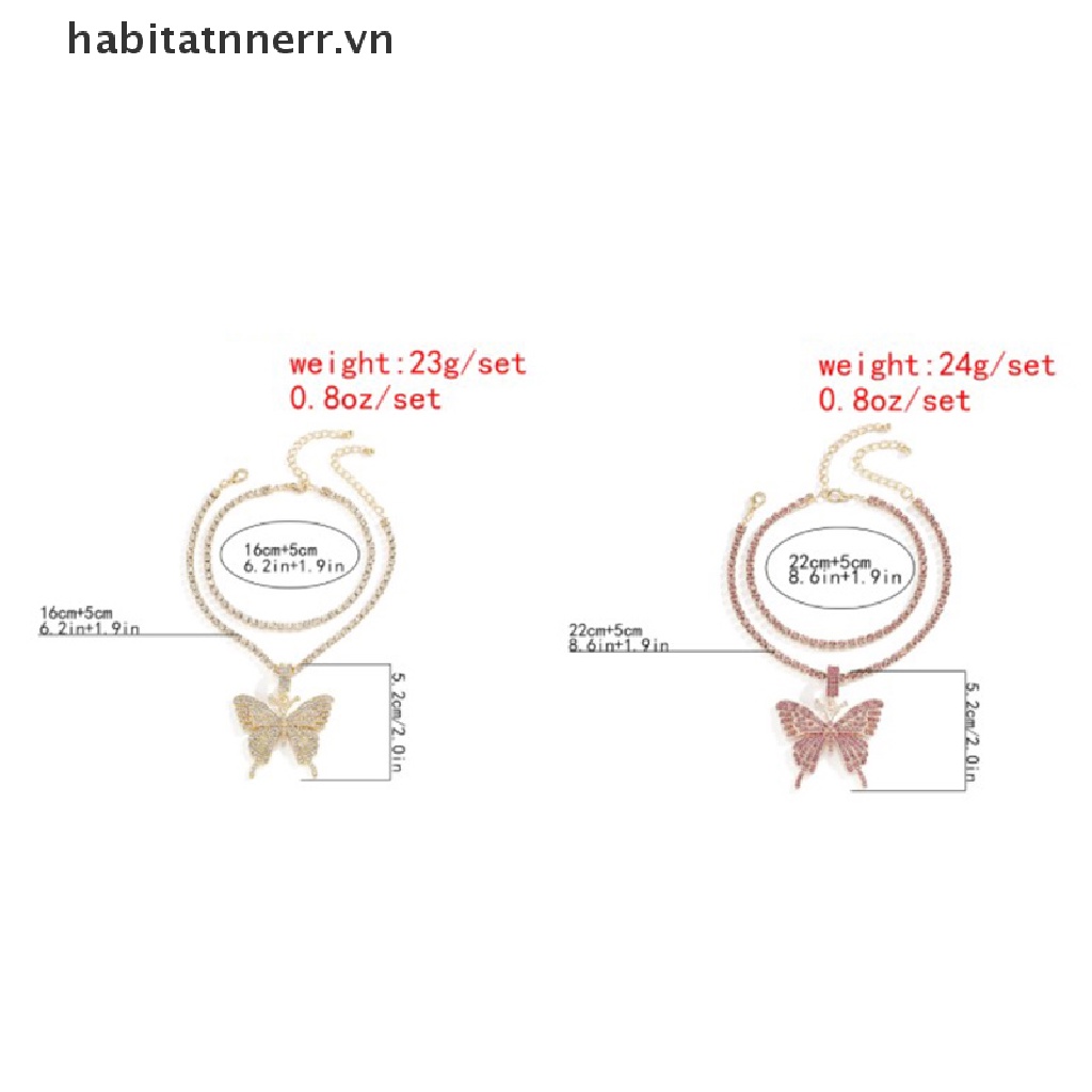 1 Lắc Chân Đính Đá Pha Lê Hình Bướm Thời Trang Cho Nữ