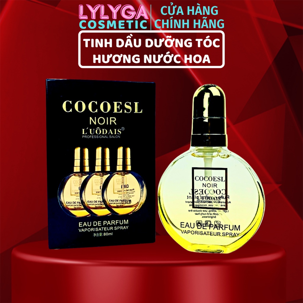 Tinh dầu dưỡng tóc cao cấp COCOESL Noir 80ml - Phục hồi tóc hư tổn và chẻ ngọn hương nước hoa CÓ TEM LOẠI 1 TD04