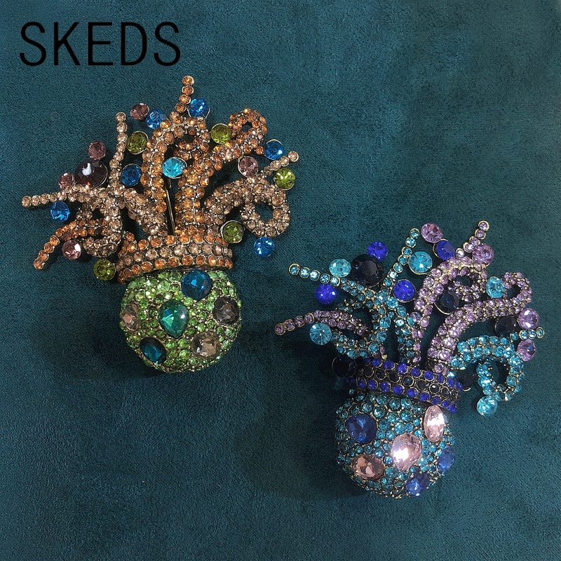 Trâm Cài Áo Hình Bạch Tuộc Đính Đá Sang Trọng