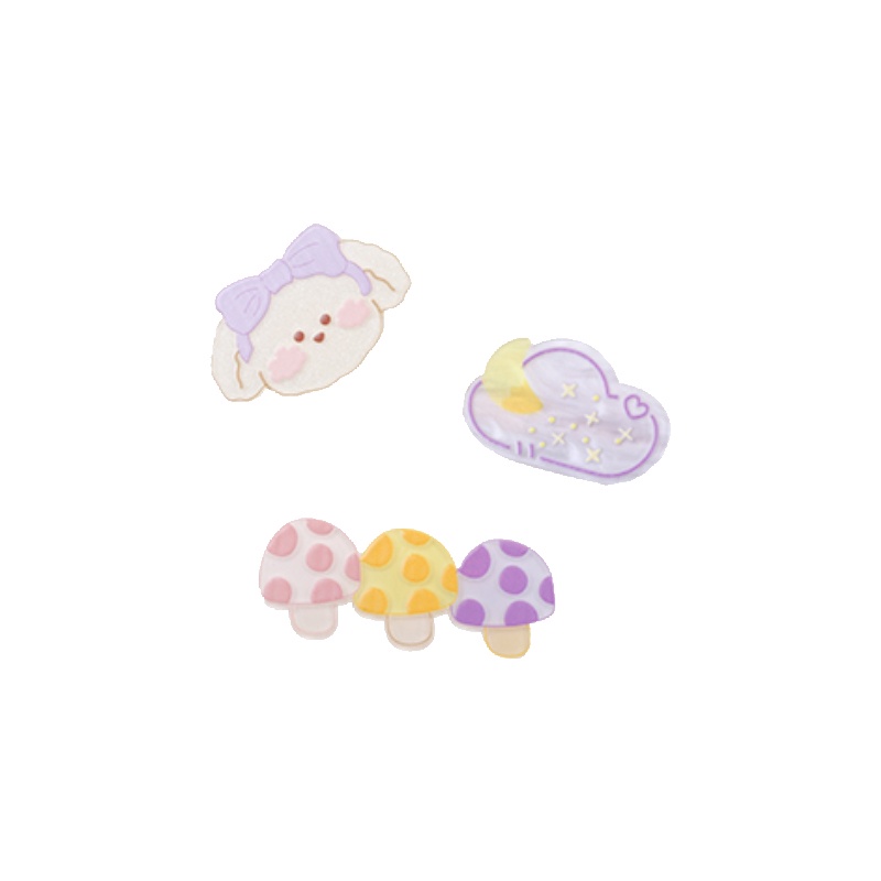 Kẹp Tóc Họa Tiết Hoạt Hình Phong Cách Hàn Quốc Cho Bé