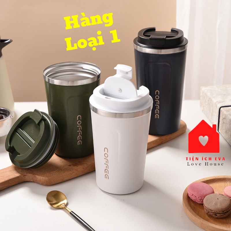 Ly giữ nhiệt Coffee Inox 304 cao cấp dùng để trữ đồ uống Cafe trà sữa nóng lạnh đến 8h Hàng Loại I