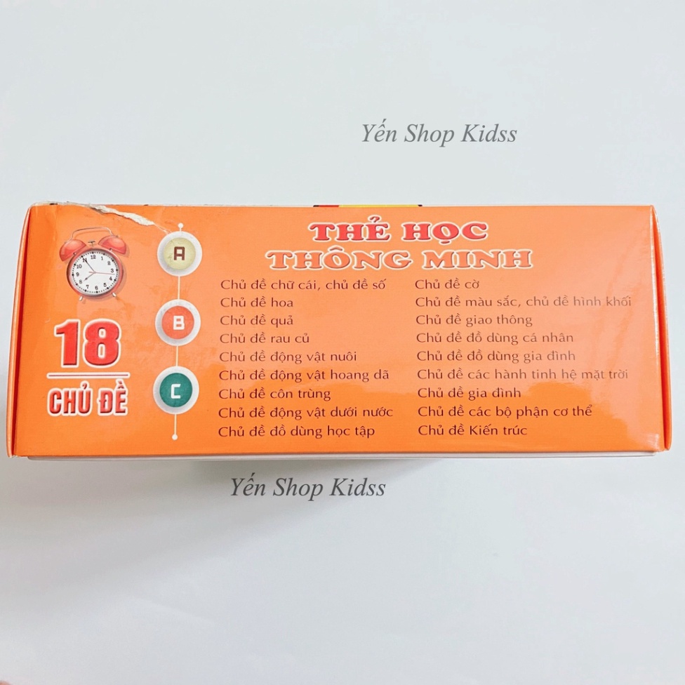 Đồ Chơi Trẻ Em - Bộ Thẻ Học Thông Minh 18 Chủ Đề Kích Thước 12x16cm