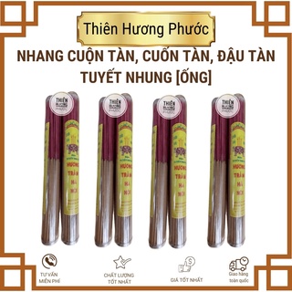 Nhang trầm Bắc cuốn tàn Tuyết Nhung 40cm ống 200 cây mùi thơm êm dịu,ít khói