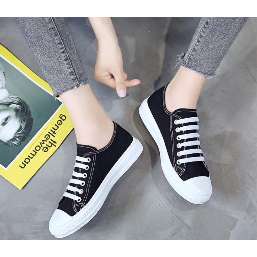GIÀY NỮ, GIÀY SNEAKER THẤP CỔ THÊU HOA CÚC BH 24 | BigBuy360 - bigbuy360.vn