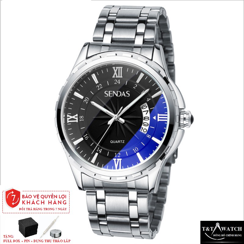 [SIÊU ĐẸP] ĐỒNG HỒ NAM SENDA 8026 DÂY THÉP CHÍNH HÃNG-THIẾT KẾ SANG TRỌNG | BigBuy360 - bigbuy360.vn