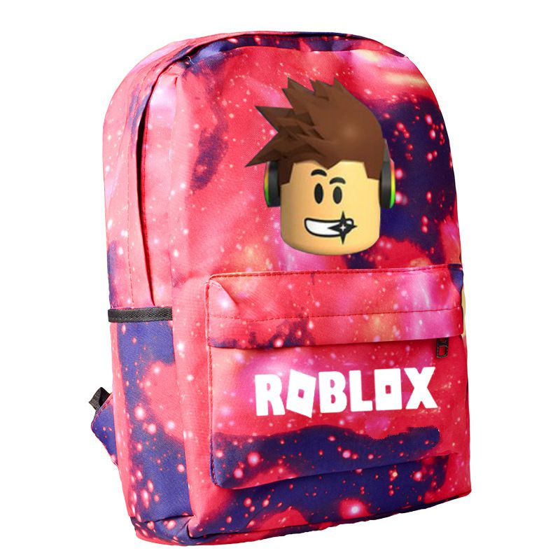 Ba Lô Leo Núi Vải Canvas In Chữ Roblox Cá Tính Cho Bé Trai