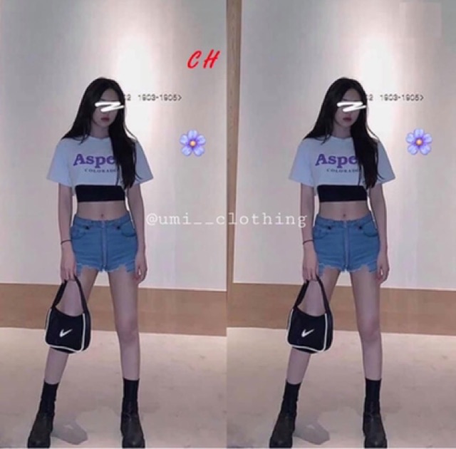 Sét áo crt 2 món Aspec tici + áo 2 dây COU879