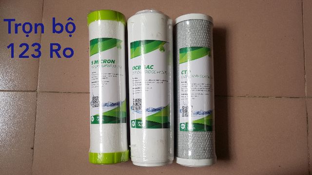 Lõi lọc nước , máy lọc nước RO combo 3 lõi 1 + 2 +3 chính hãng