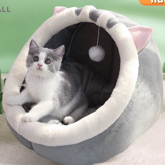 Domicoo Nhà Chó Mèo Mèo Giá Rẻ Giường Ngủ Giữ Ấm Bốn Mùa Có Thể Giặt Sạch Dành Cho Mèo Cưng