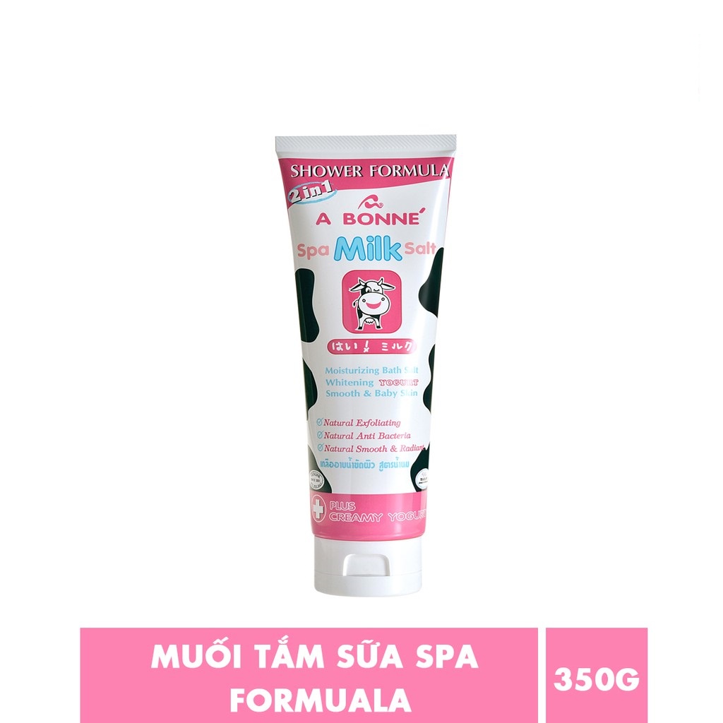 Muối Tắm Sữa Bò Spa A Bonne Làm Trắng Da, Tẩy Tế Bào Chết A Bonne Spa Milk Salt Shower Formula 350g