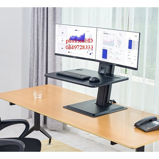 Giá đỡ 2 màn hình máy tính NB S100 22-27inch