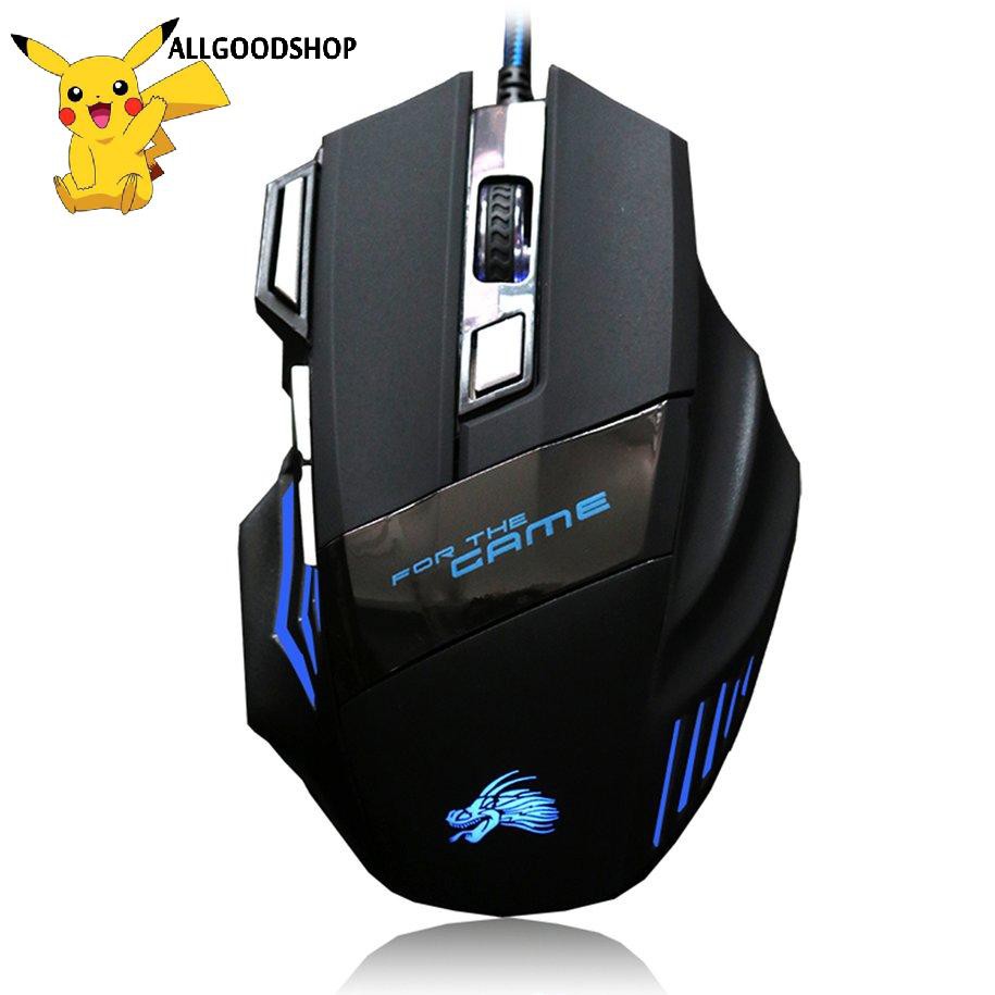 Wired Colored chuột 7 Button 2500dpi LED Optical USB Computer Mouse Gamer